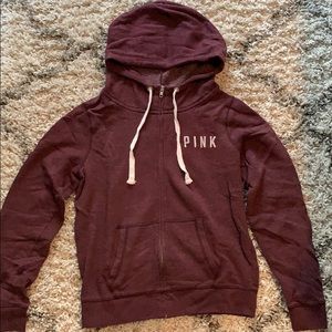 Pink Victoria’s Secret Zip-up Hoodie